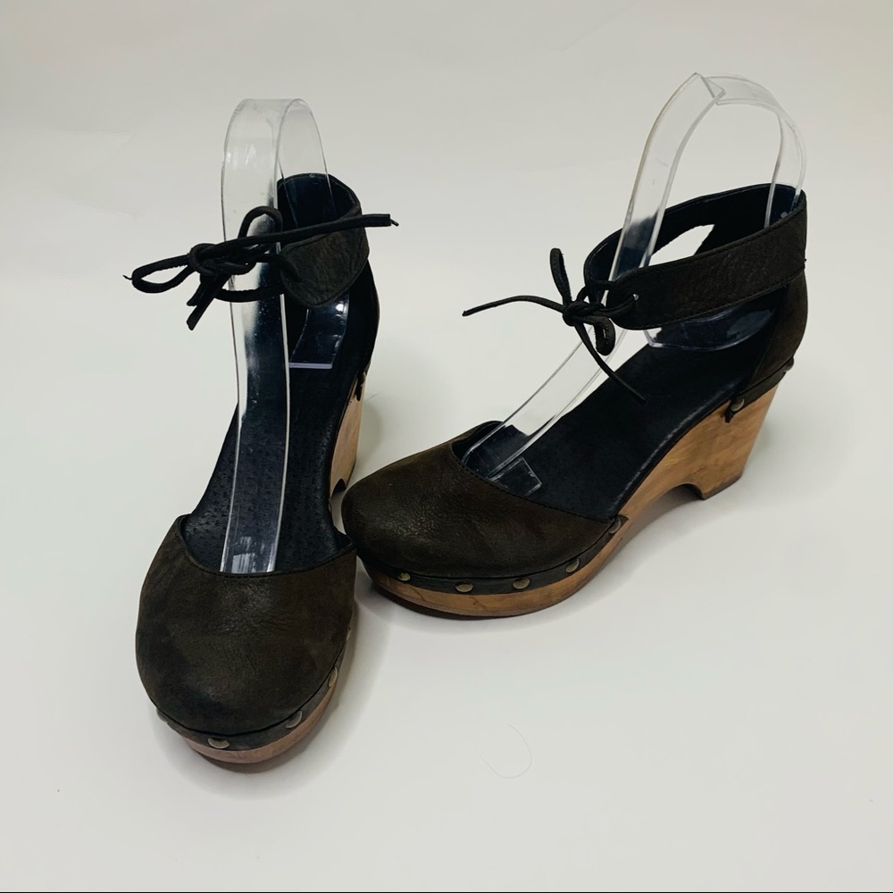 Cordani Wooden Clogs Suede Stud